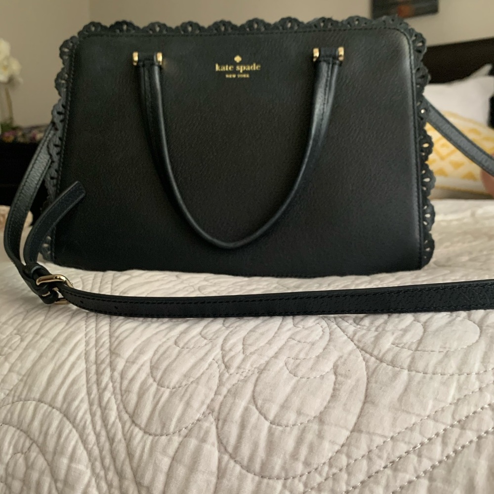 Kate Spade Black Pebbled Leather Handbag